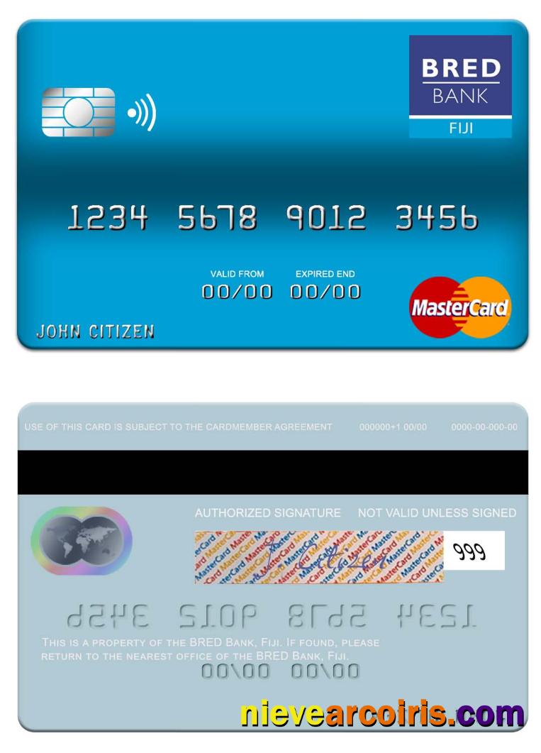 Fiji BRED Bank mastercard